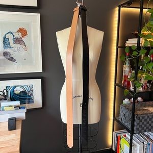 UNIQLO x Ines de la Fressange Wide Leather Belt (LOT 2)